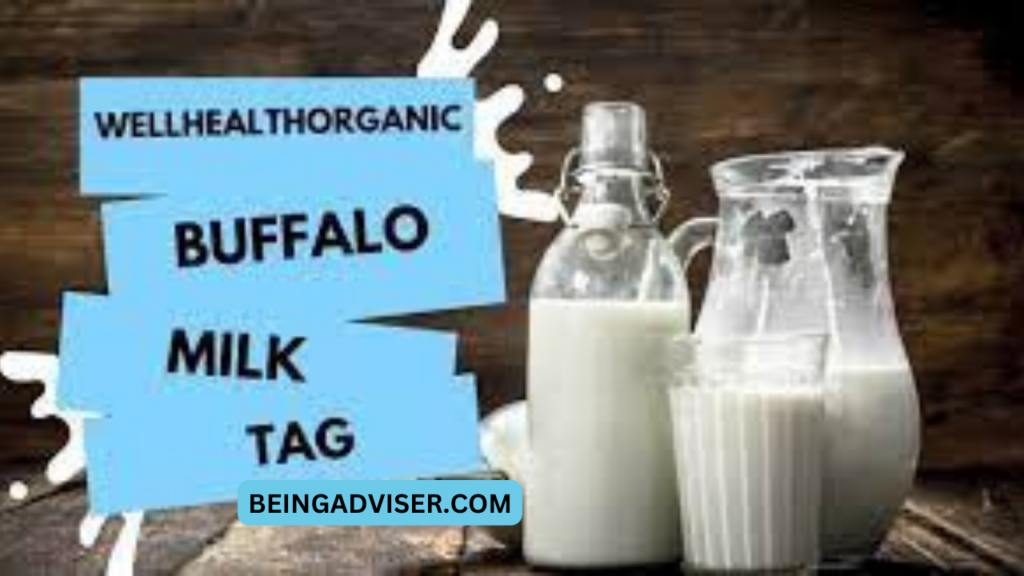 WellHealthOrganic buffalo milk tag