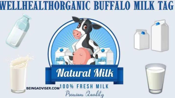 WellHealthOrganic buffalo milk tag
